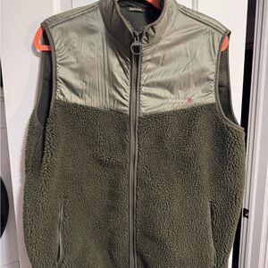 Barbour Men's Khaki Fleece Vest